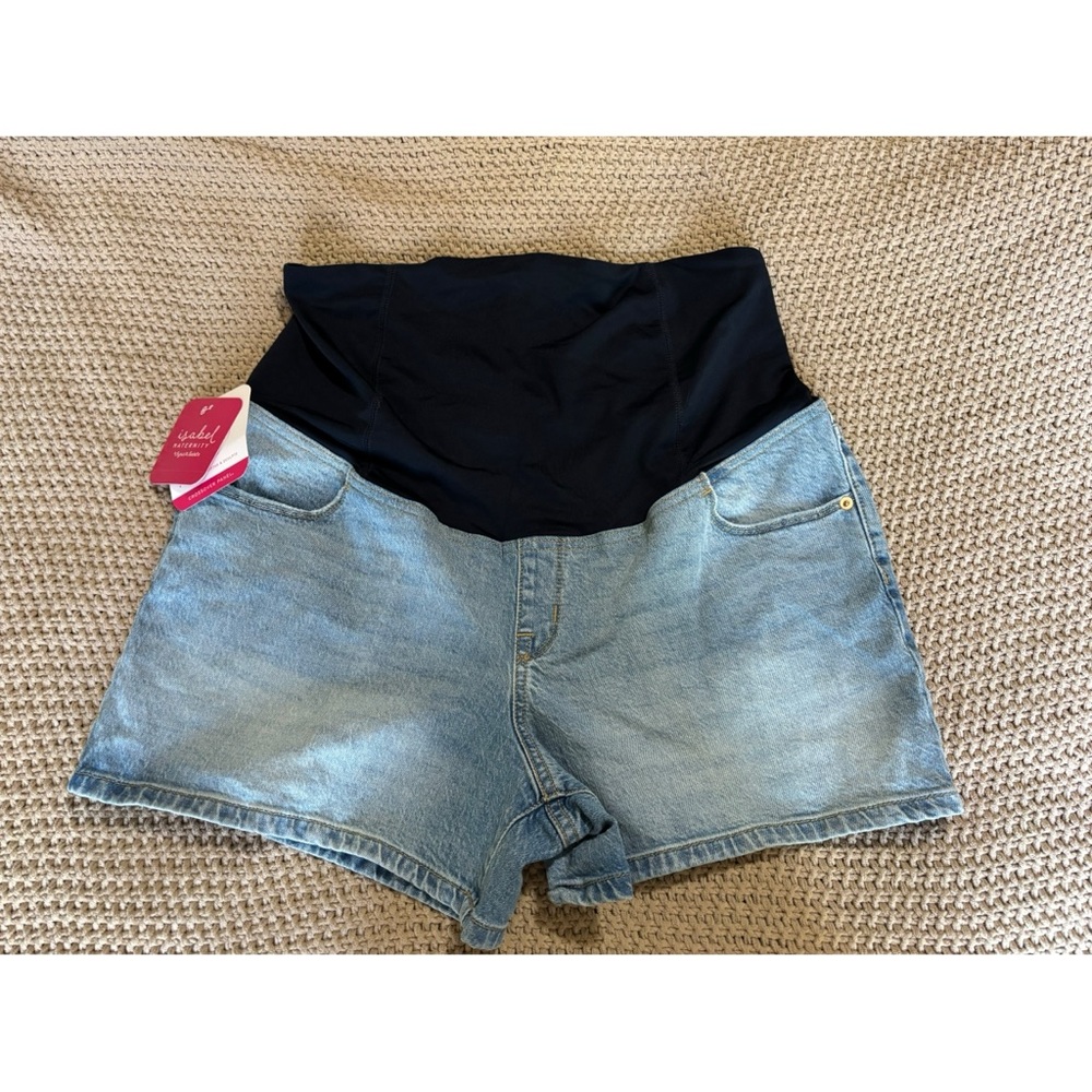 Isabel maternity midi shorts